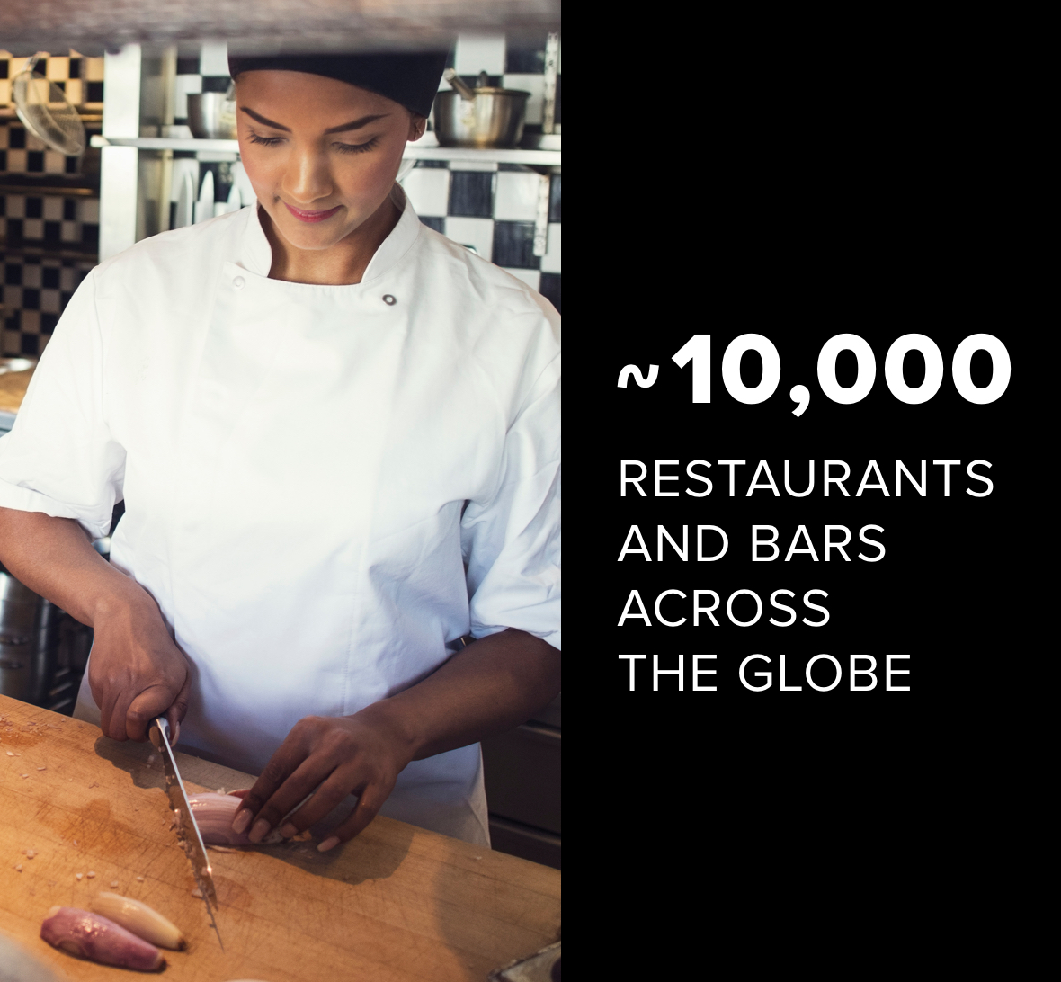 Cerca de 6.000 restaurantes y bares en todo el mundo