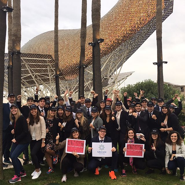 Last Wednesday, associates from around the world took a break to partipcate in #NationalWalkingDay. Way to #TakeCare! #wellbeing​
