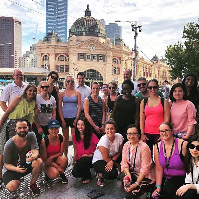 #Marriott's #Melbourne, associates stepping up their game with a walk around the city. Tag a colleague you challenge to a step competition below.  @maryoughttoknow