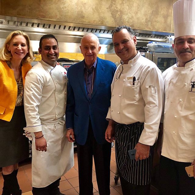 What’s it take to #BeatBobbyFlay? @kiranpatnam1’s butter chicken with fresh roti. Just ask Mr. Marriott and Global Chief Commercial Officer @stephanielinnartztravels who recently visited @baltmarriottwf to taste the dish that beat @BobbyFlay. Congrats, Kiran!